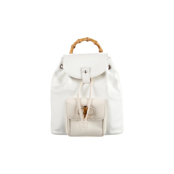 GUCCI Mini Bamboo Leather Backpack Vintage (Authenticated) - Picture 1 of 5